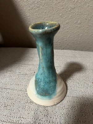 Vintage Art Pottery Bud Vase Ceramic Pottery Vase Glaze Italy Made 51/2'' tall