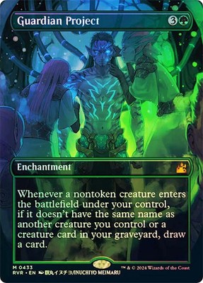 MTG GUARDIAN PROJECT ANIME BORDERLESS FOIL Ravnica Remastered NM