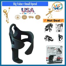 Golf Trolley XL Cup Holder Black Fits Clicgear Models 1-3.5 Plus Rovic