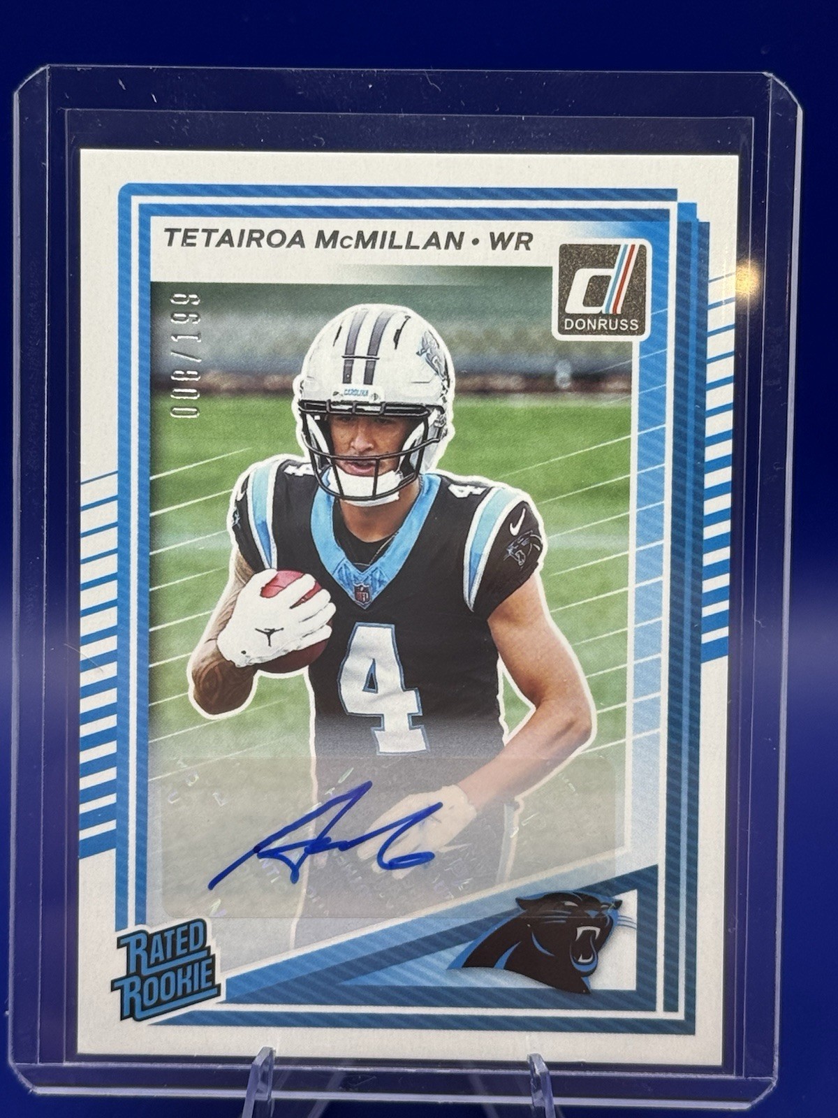 2025 Panini Donruss - Rated Rookie Tetairoa McMillan #314 Autographs /199
