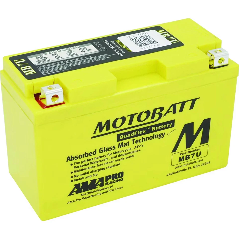Motobatt Battery For Ducati Superbike 1199 Panigale R 2013-2014 813080; MB7U Foto 4 de 4