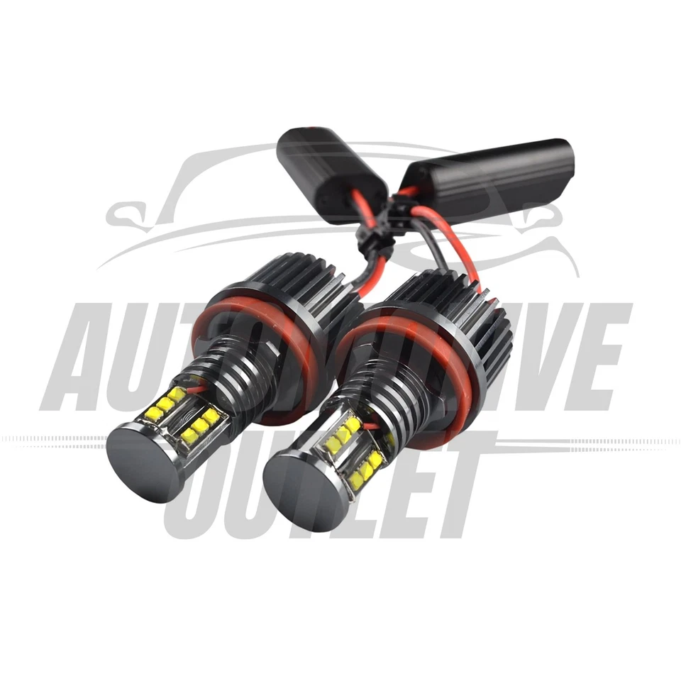 ANGEL EYES HALO HEAD LIGHT H8 BULB CANBUS LED FOR BMW 3-SERIES E90 E91 E92 E93 - Image 3 of 4