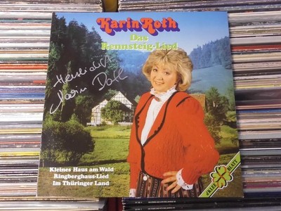 KARIN ROTH LP: DAS RENNSTEIG-LIED (GERMANY; Kleeblatt   0790 033; MIT AUTOGRAMM)