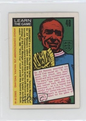 1970 Anglo Confectionery World Cup 1970/Learn the Game Alf Ramsey #48 10pr