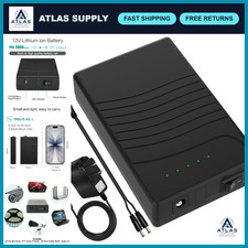 12V Rechargeable Power Bank 3000mAh Lithium-ion Battery Pack for LED Lights, CCT