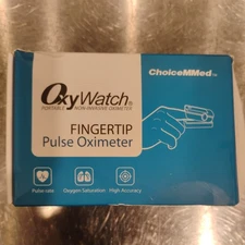 Portable FINGERTIP PULSE OXIMETER OXYWATCH Med With BATTERIES QUICK MEASURE ER