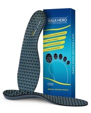 Walkhero Plantar Fasciitis Insoles - Arch Support Insoles for Flat Foot, Orth...