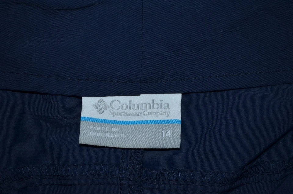 Columbia Coral Point III Shorts 5" Women's Size 14 PFG Omni-Shade NEW Blue $45 - Image 4 of 4