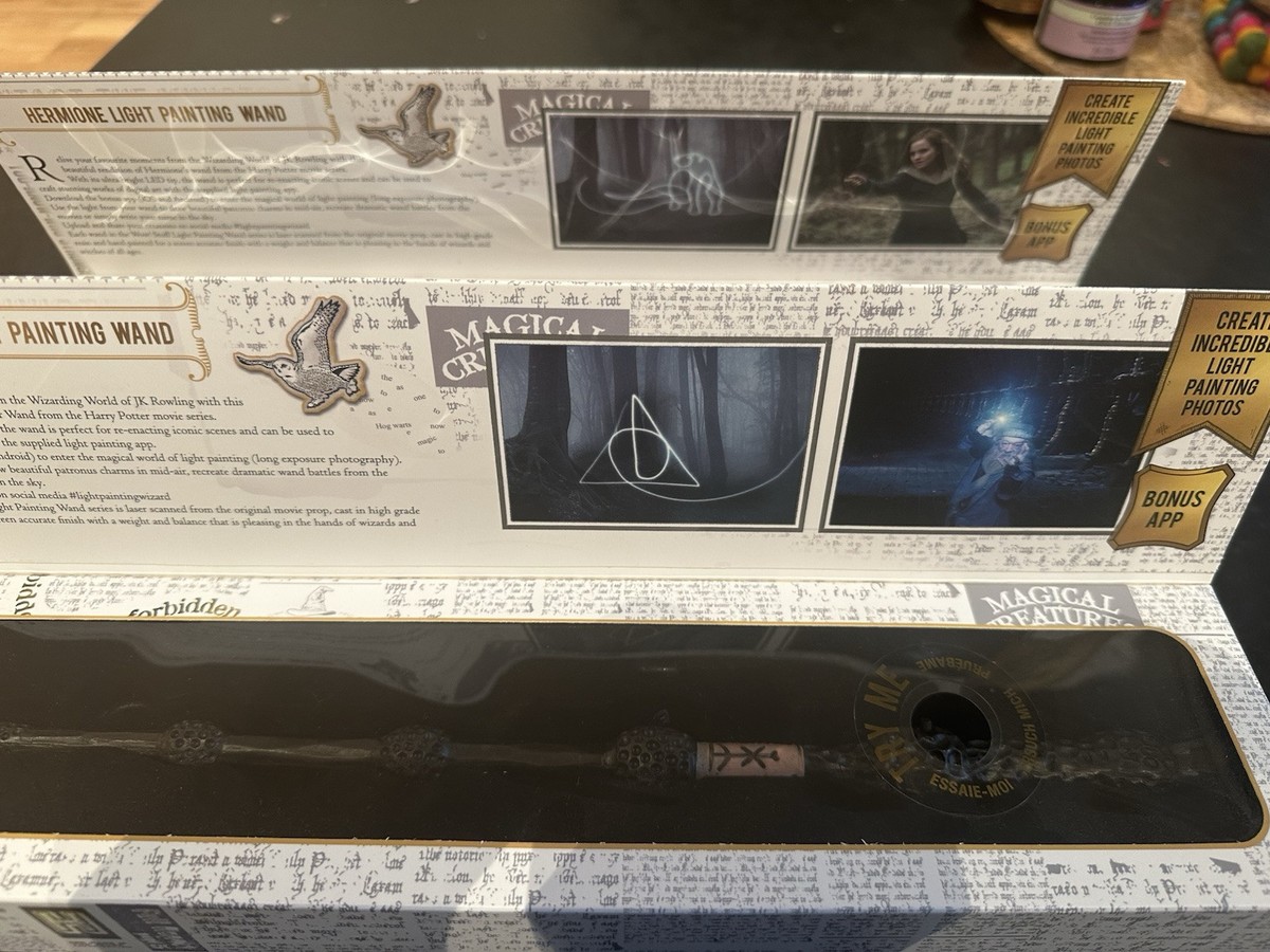 HARRY POTTER LIGHT PAINTING WAND The Elder Wand Hermione's