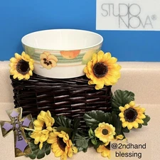 Studio Nova Pansy Revue Small Casserole Dip Dish Bowl, LM217, Perma Sealed Decor
