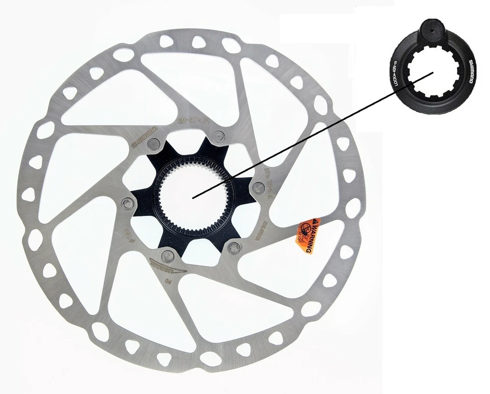 Freins à Disque Shimano Deore SM-RT64 Kit 180mm Avec Aimant Vitesse'E-Bike - Photo 1/1