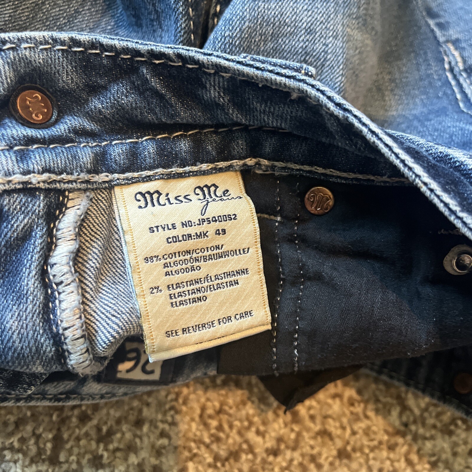 MISS ME LOW RISE SKINNY JEANS SIZE 26 (28 X 31) Womens Denim - View 15