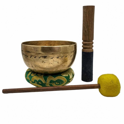 5" Vintage Handmade Hammered Antique Yoga Singing Bowl Tibetan Sound Meditation - Picture 2 of 5