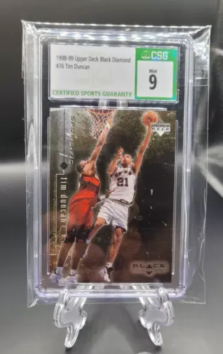 Tim Duncan Upper Deck 1998 Black Diamond #76 CGC 9