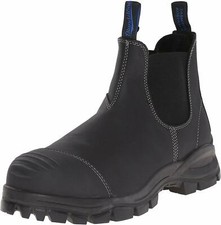 Men's Blundstone Elastic Side Pull On Safty Steel Toe Boot BL 990 Black