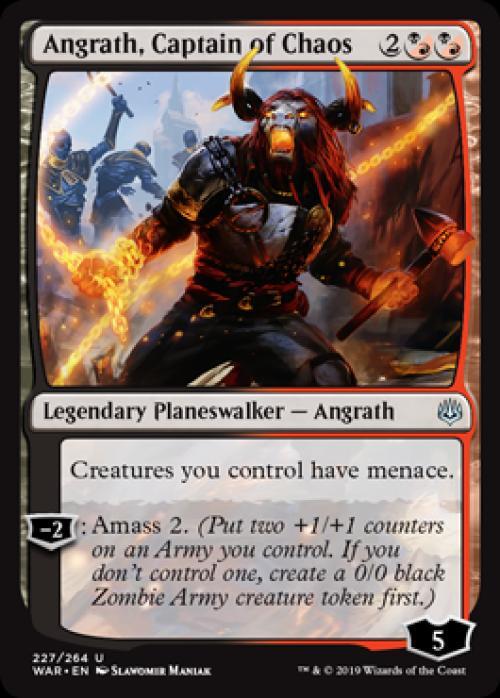 MTG - Angrath, Captain of Chaos - War of the Spark - Light Play - Normal
