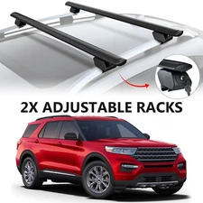 300LBS Lockable Roof Rack Cross Bar for 20-2024 Ford Explorer Cargo Bars Carrier