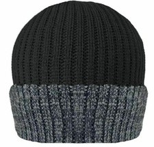 Mens Knitted Thermal Winter Warm Hat Wooly Outdoor Chunky Thermal Beanie Ski