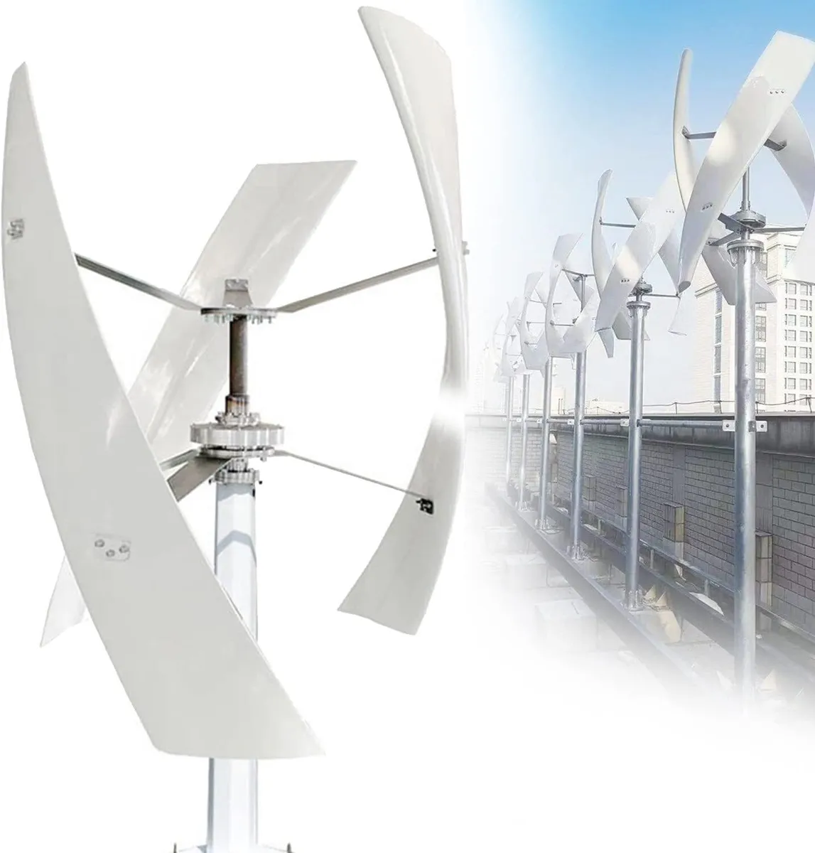 2000W Vertical Wind Turbine Complete 48V-220V Maglev Windmill Wind Generator