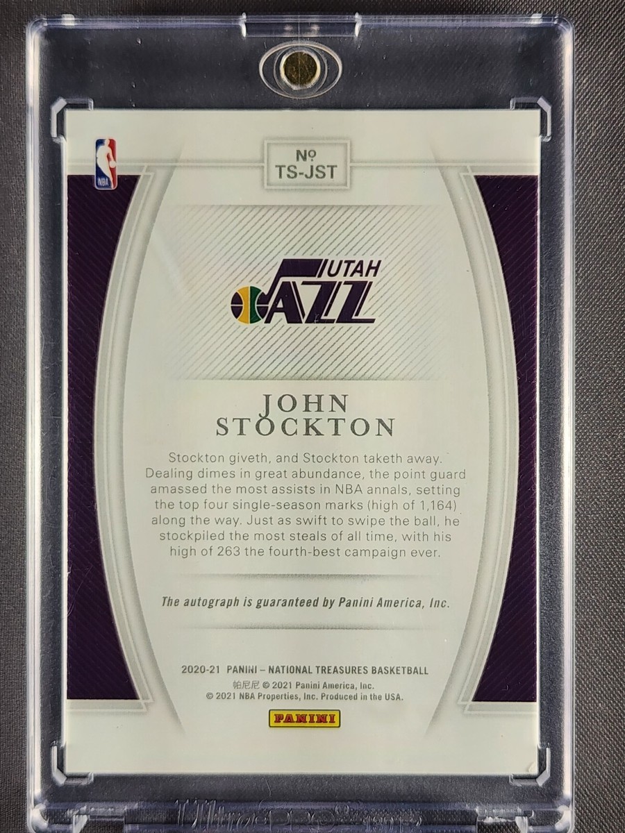 676枚限定！ John Stockton ストックトン 直筆 サイン！ 2020-21 National Treasures #TS-JST John Stockton Gold #10/10