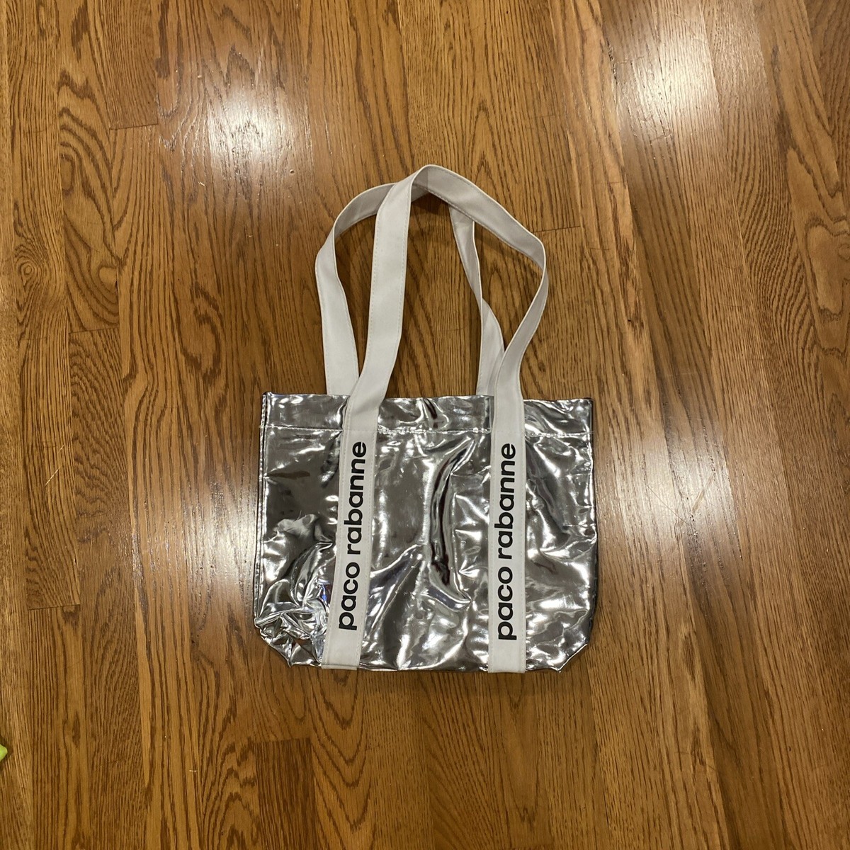 paco rabanne silver bag Authentic Metallic Tote | eBay