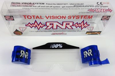 RIP N ROLL TVS Total Vision System für 100 % Accuri/Strata mx Brille blau