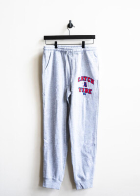 Vibes Higher Learning Catch A Vibe Gray Sweat Pants Size Large FREE SHIPPING