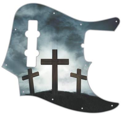 J Bass Schlagbrett Custom Fender Grafik Grafik Gitarre Pick Guard Drei Kreuze