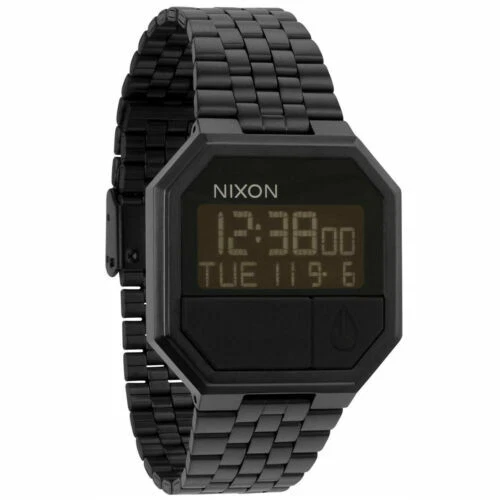 Nixon Silver Plated Case Casual Wristwatches
