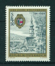 Austria 1984 1200th Anniversary of Kostendorf stamp. MNH. Sg 2013