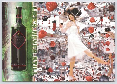 Adv~Rosemount Estate Shiraz~Australia Red Wine~Life's Never Still~Continental PC