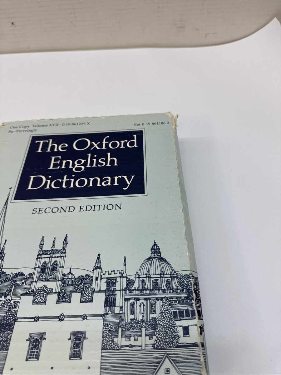 The Oxford English Dictionary BOOK 2nd Edi Volume XVII Su