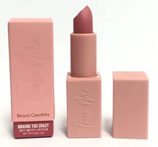 Beauty Creations Tease Me Soft Matte Lipstick- Making You Crazy LTM13, 0.12 oz