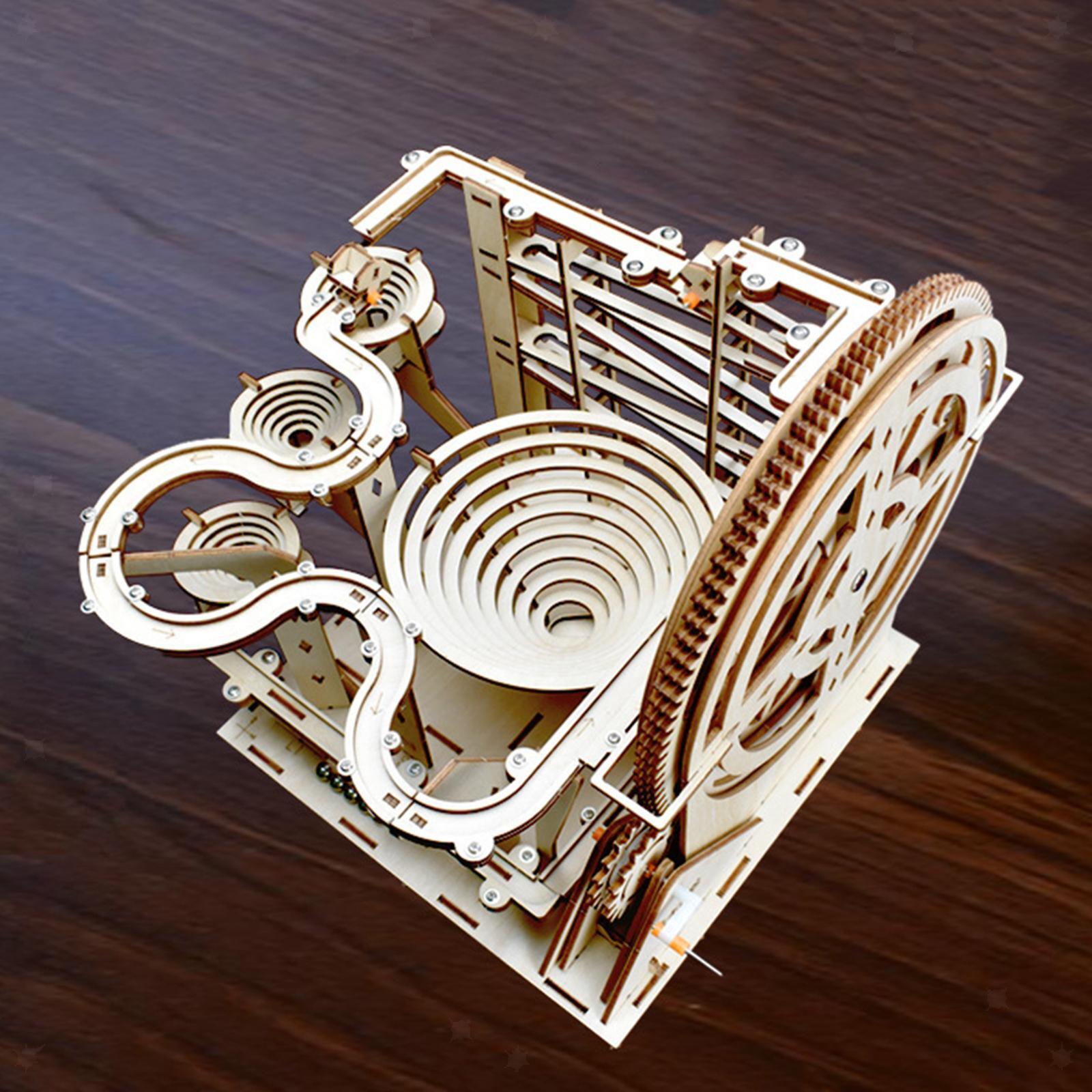 3D Wooden Puzzle, Marble Run Wood Model Kits, Hobbies Toys Creative Mechanical