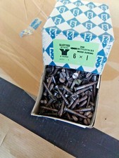 Slotted Steel Countersunk Nettlefolds Gkn Wood Screws 6 x  1  box 200