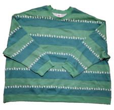 Disney Parks Mickey Friends Sweatshirt Mens 3X Green Disneyland Pullover NWT