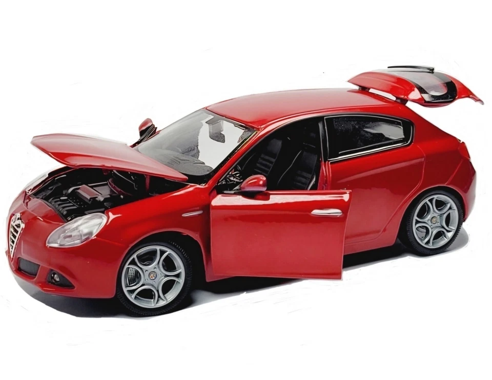 ALFA ROMEO GIULIETTA 940 Escala 1/24 Detallada Diecast Línea Dorada Bburago Italia Foto 3 de 4