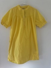 JCrew Short-sleeve mini shirtdress organic cotton poplin boho NWT XXS *FLAW