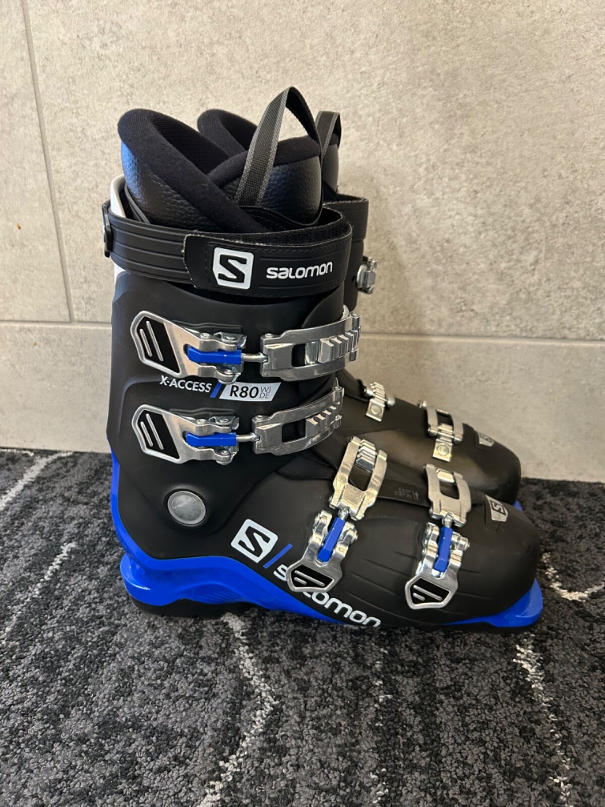 Scarponi da sci larghi Salomon X Access R80 nero blu taglia 30 30 5