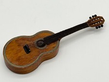 Vintage Guitar Ornament Santa's World, Christmas Wooden Guitar Kurt Adler