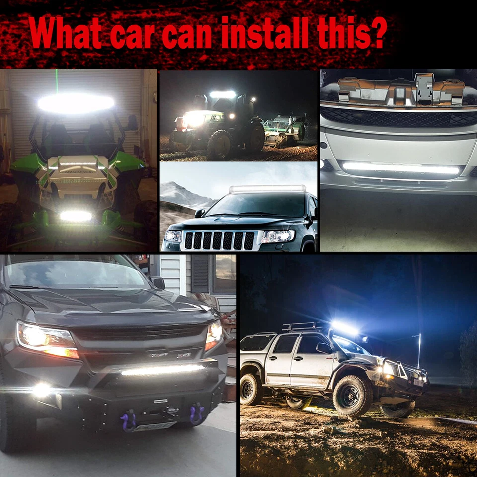 8/14/22/32/42/52" OSRAM Led Light Bar Flood Spot Combo Offroad Driving 4WD Truck - Image 4 of 4