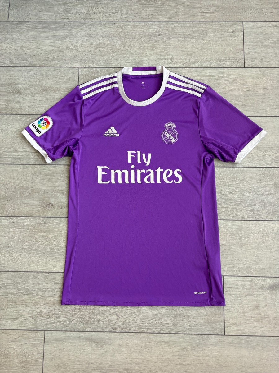 Real Madrid 2016 Adidas Football Shirt Soccer Jersey Purple Me's