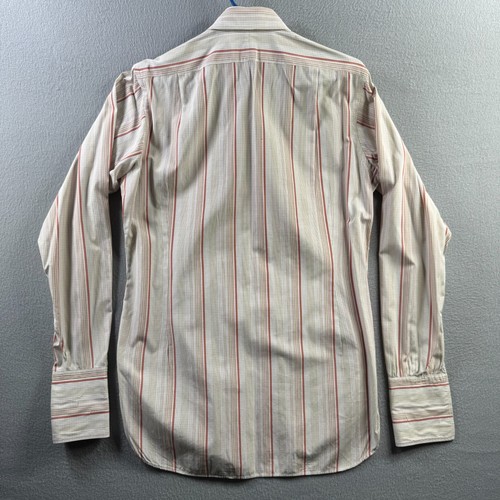 Turnbull & Asser Shirt Mens Large Pastel Striped French Cuff Button Up Cotton - Picture 11 of 23