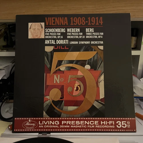 SCHÖNBERG/ WEBERN/ BERG PIECES FOR ORCHESTRA LP ANTAL DORATI 9532f