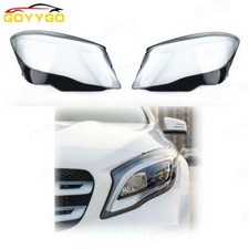 Paar Scheinwerferglas Linse Abdeckung f&uuml;r Mercedes-Benz GLA W156 2018 2019 2020