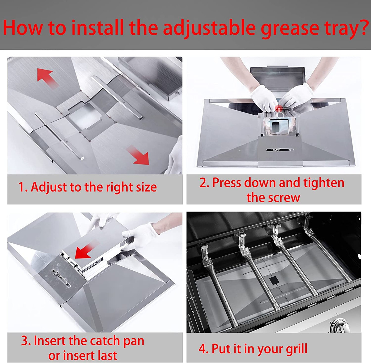 70-01-186 DGF510SBP Drip Pan Grease Tray with Catch Pan Assembly ... | eBay