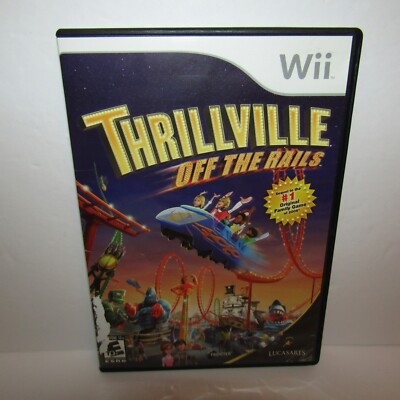 Thrillville: Off the Rails Nintendo Wii No Manual Tested Working Wrong Case