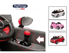 PEG PEREGO LEVA CAMBIO CON POMELLO FIAT 500 12 VOLT ASGI0248NM -nuovo-Italia