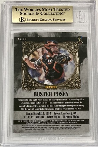 2018 Panini Diamond Kings - Sepia Variation Buster Posey #79 for sale ...