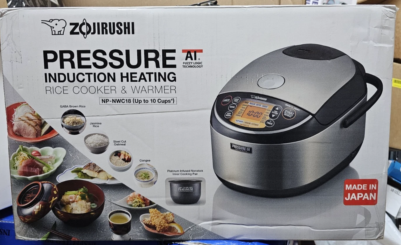 Zojirushi NP-NVC18 Pressure Induction Heating Rice Cooker & Warmer 10 Cup